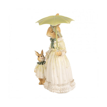 Figura Coelha com Guarda-Chuva