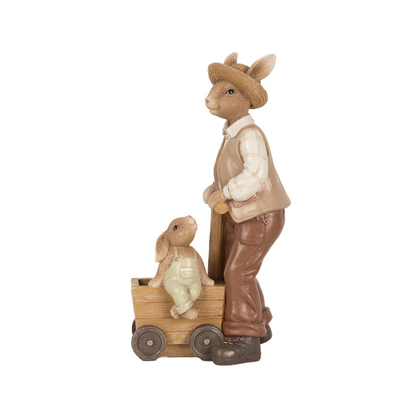 Figura Coelho com Vaso