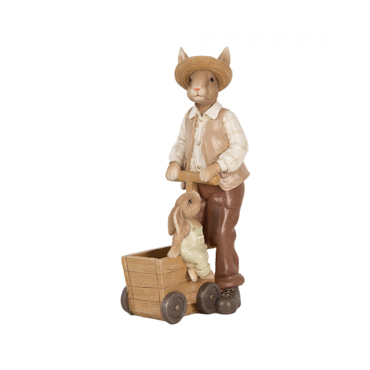 Figura Coelho com Vaso