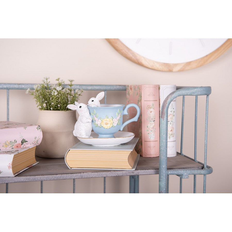 Figura Coelhos na Chávena