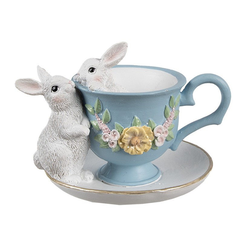 Figura Coelhos na Chávena