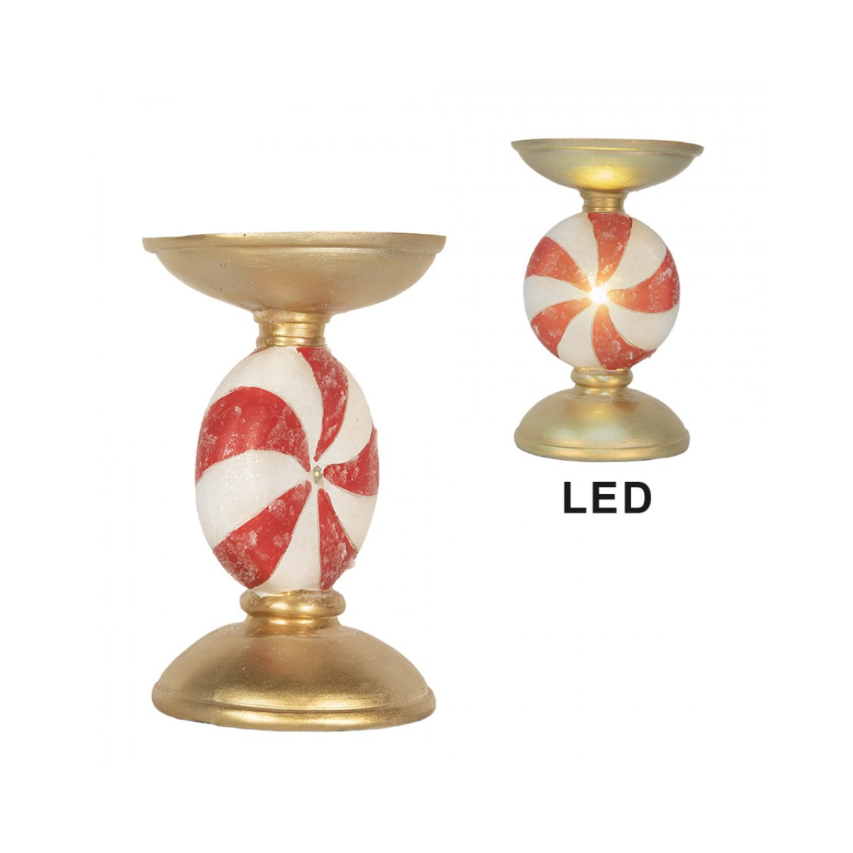 Porta-Vela Doce Natal com Led Clayre & Eef