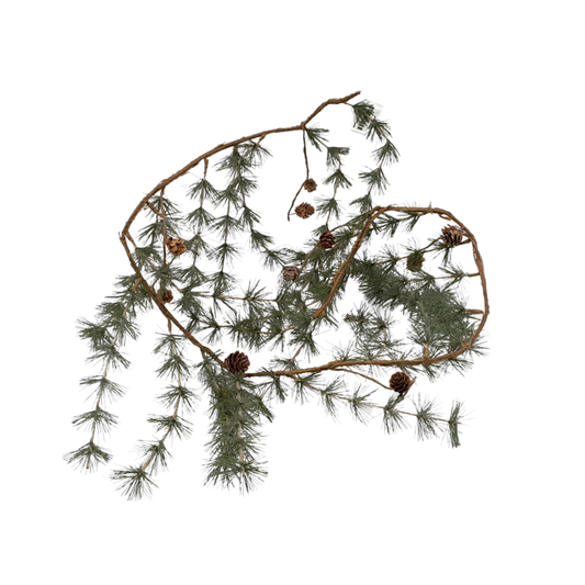 Grinalda Verde com Pinhas