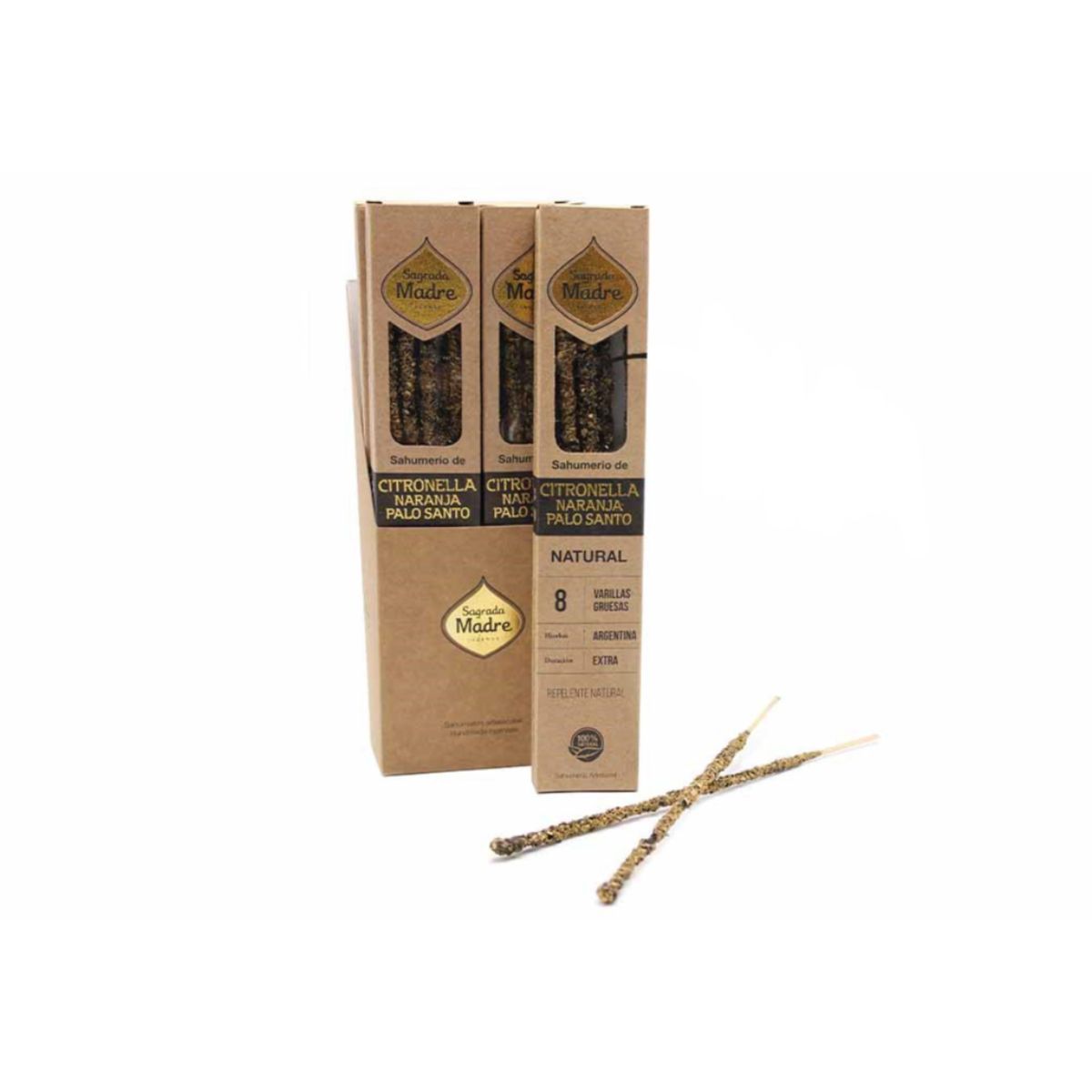 Sacred Mother Natural Incense Citronella Orange and Pau Santo