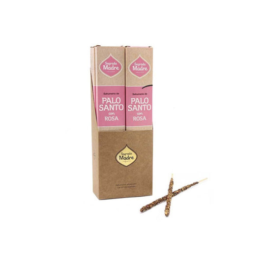 Holy Mother Pau Santo Natural Incense with Rose