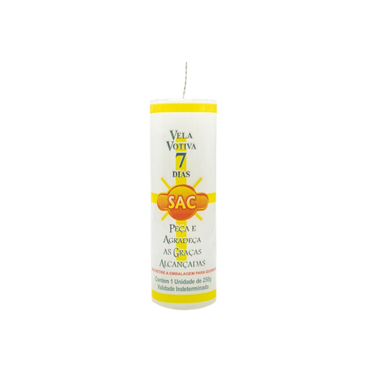 Vela 7 Dias Branco