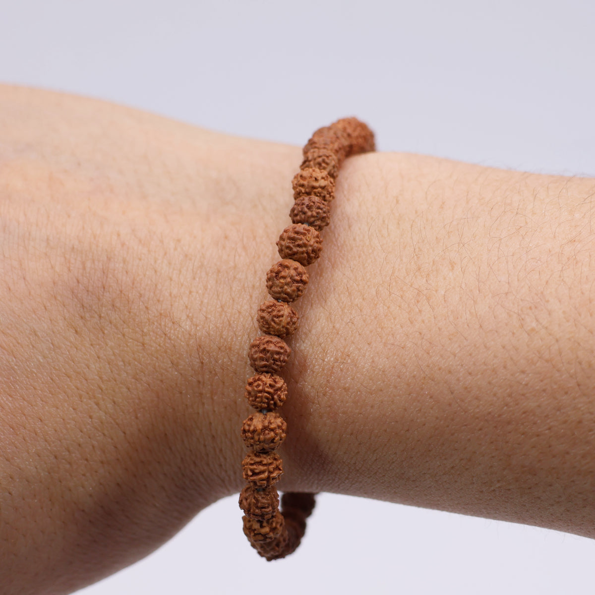 Pulseira Sementes Rudraksha 6mm