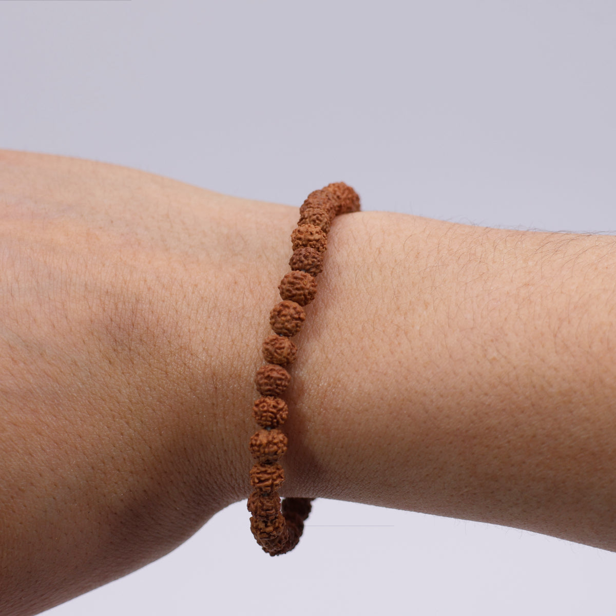 Pulseira Sementes Rudraksha 6mm