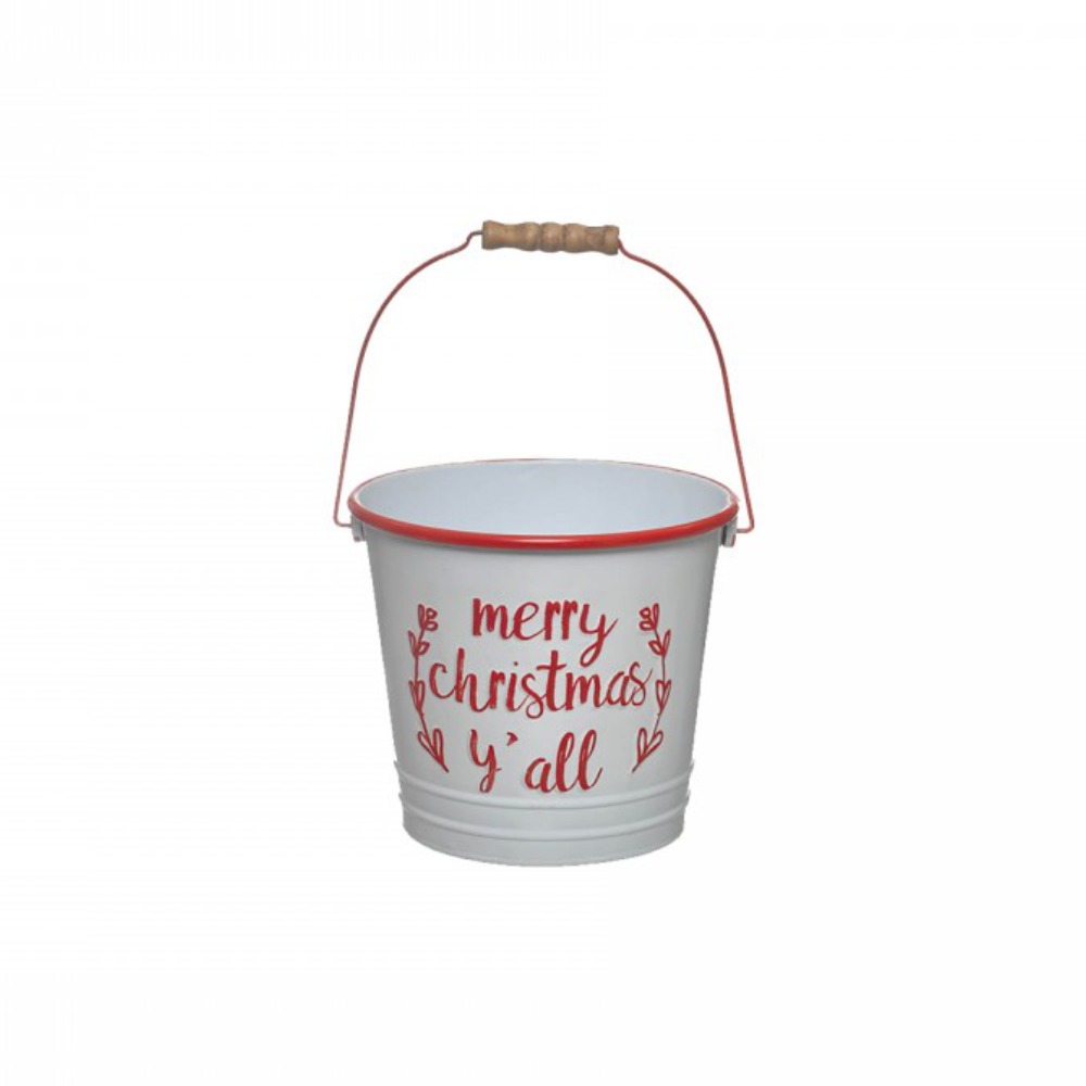 Cubo Navideño Merry Christmas 23/28cm