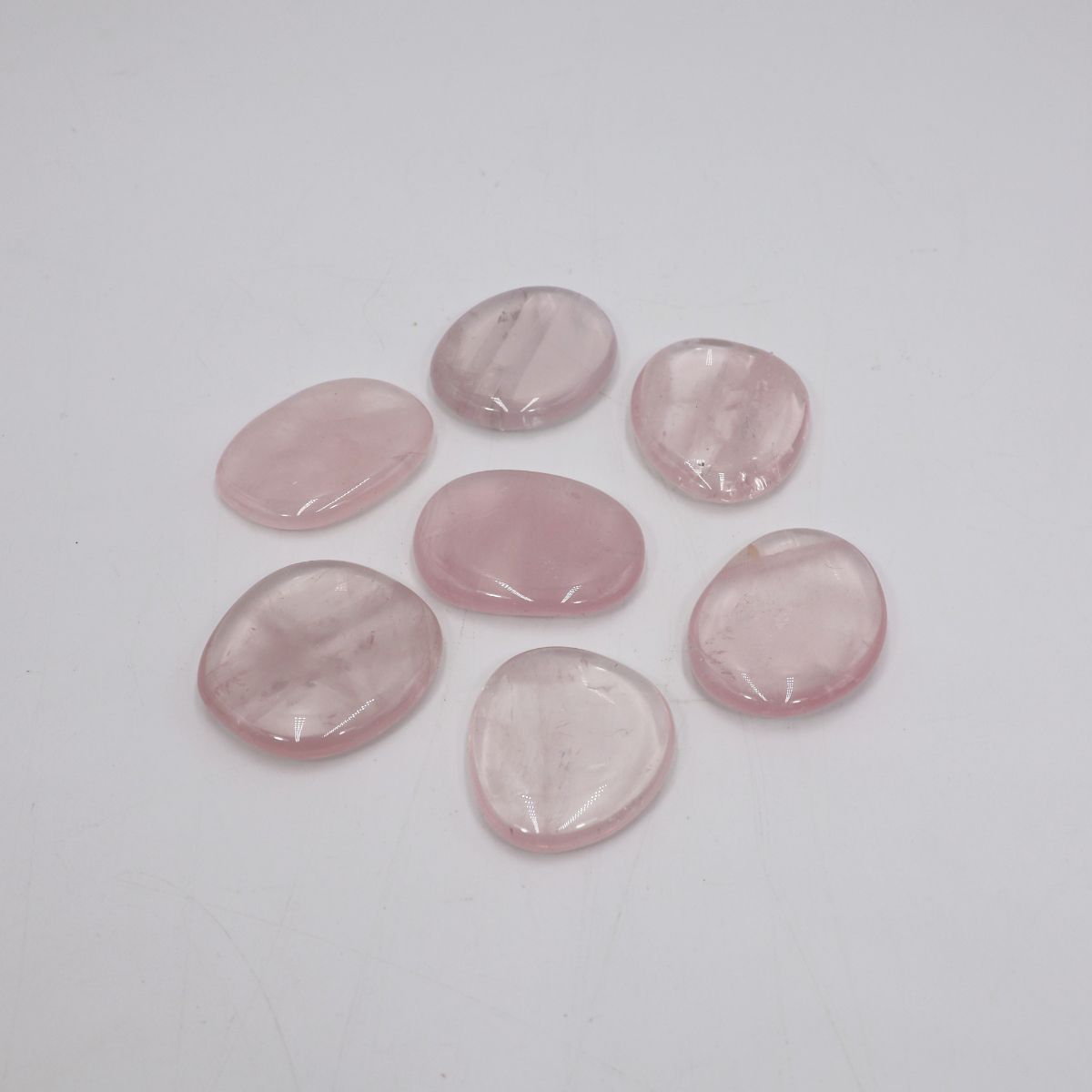 Pedra Mineral Plana Quartzo Rosa 20g