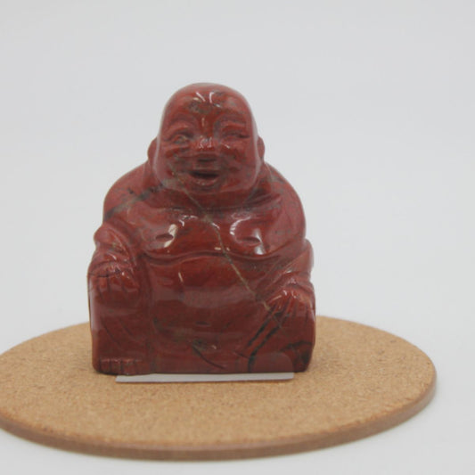 Pedra Mineral Buda Jaspe Vermelho