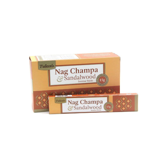 Incienso Tulasi Nag Champa y Sándalo