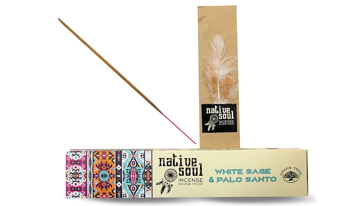 Incenso Native Soul Sálvia Branca e Pau Santo