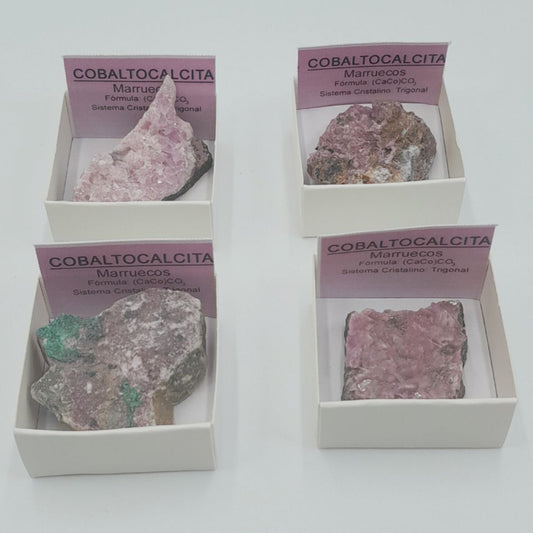 Pedra Mineral Calcite Cobalto Marrocos