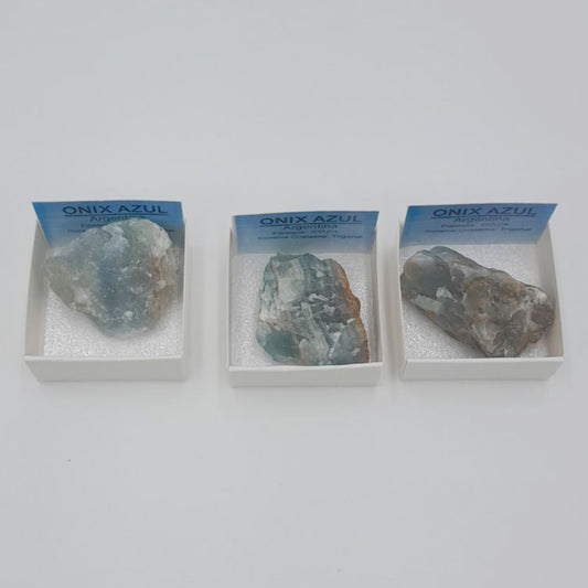 Pedra Mineral Ónix Azul