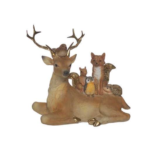 Figura Rena e Animais 15cm