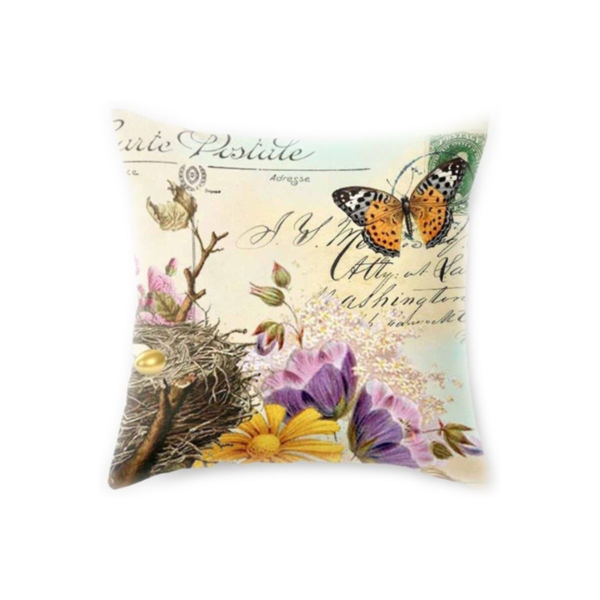 Sunflower/Butterflies Cushion