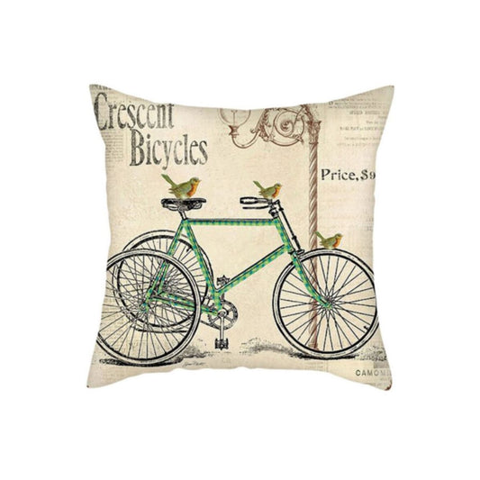 White Cushion Bicycle and Lamp