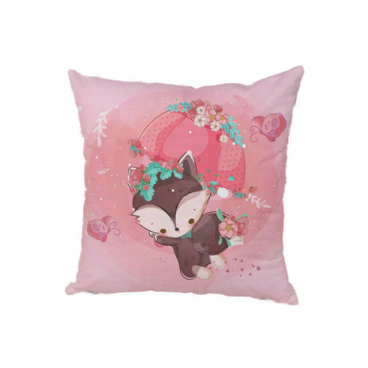 Pink Fox Cushion