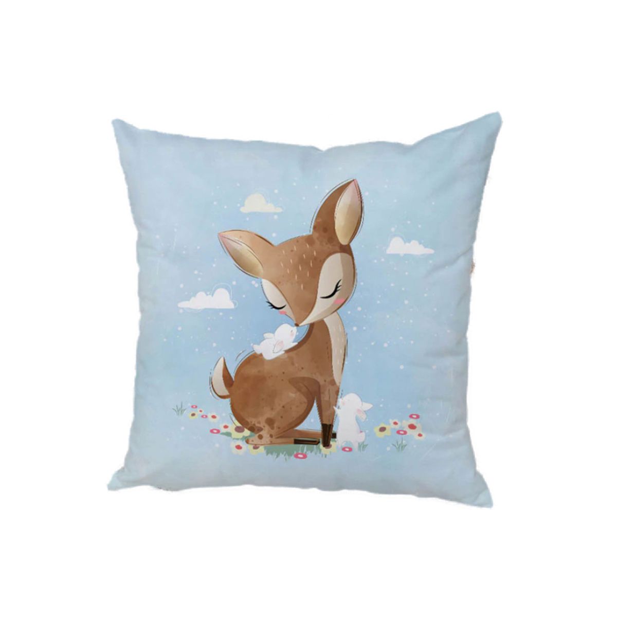 Fox and Rabbit Cushion