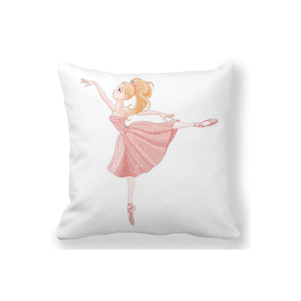 Salmon Color Ballerina Cushion
