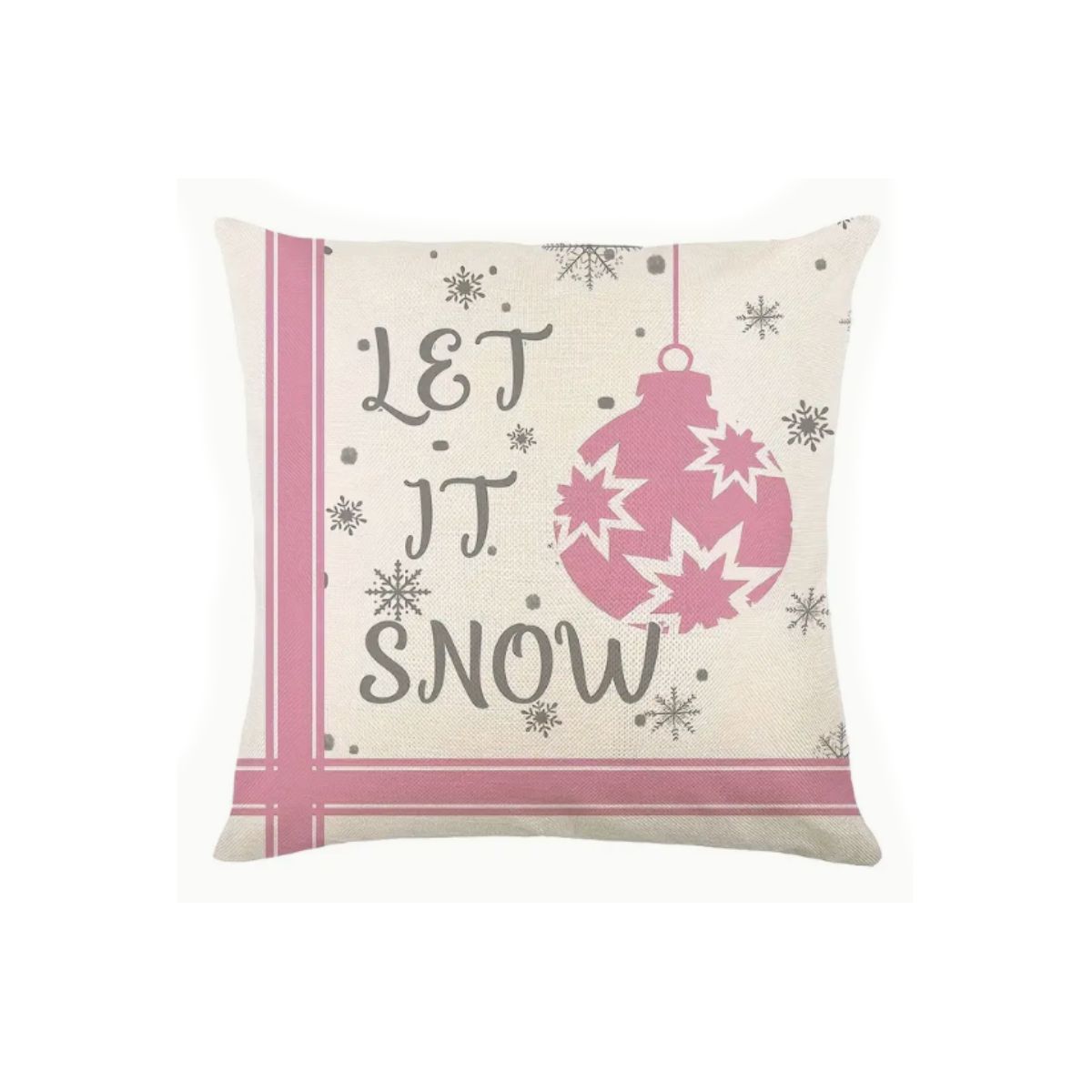 Almofada Natal "Let it Snow" 