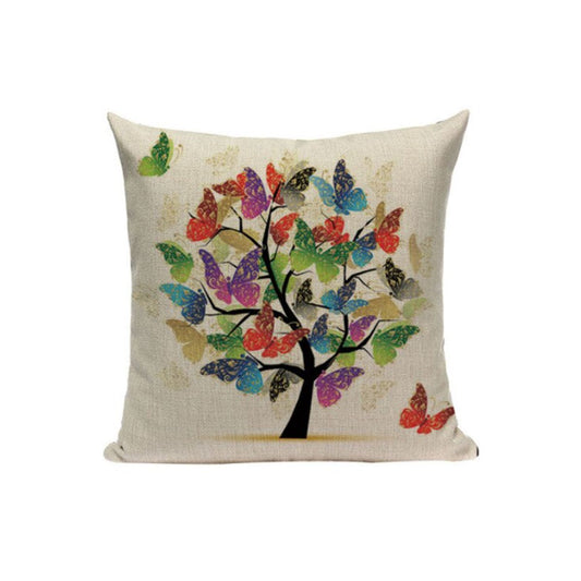 Tree Cushion with Butterflies