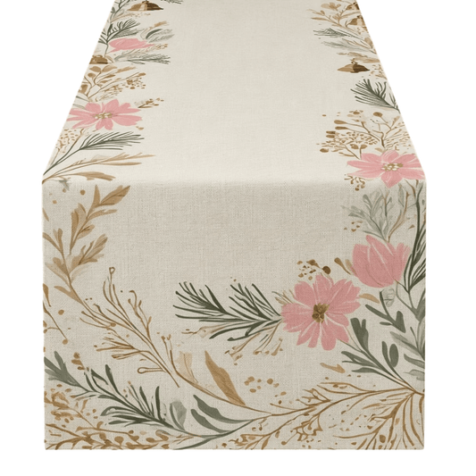 Caminho de Mesa Flores Rosa
