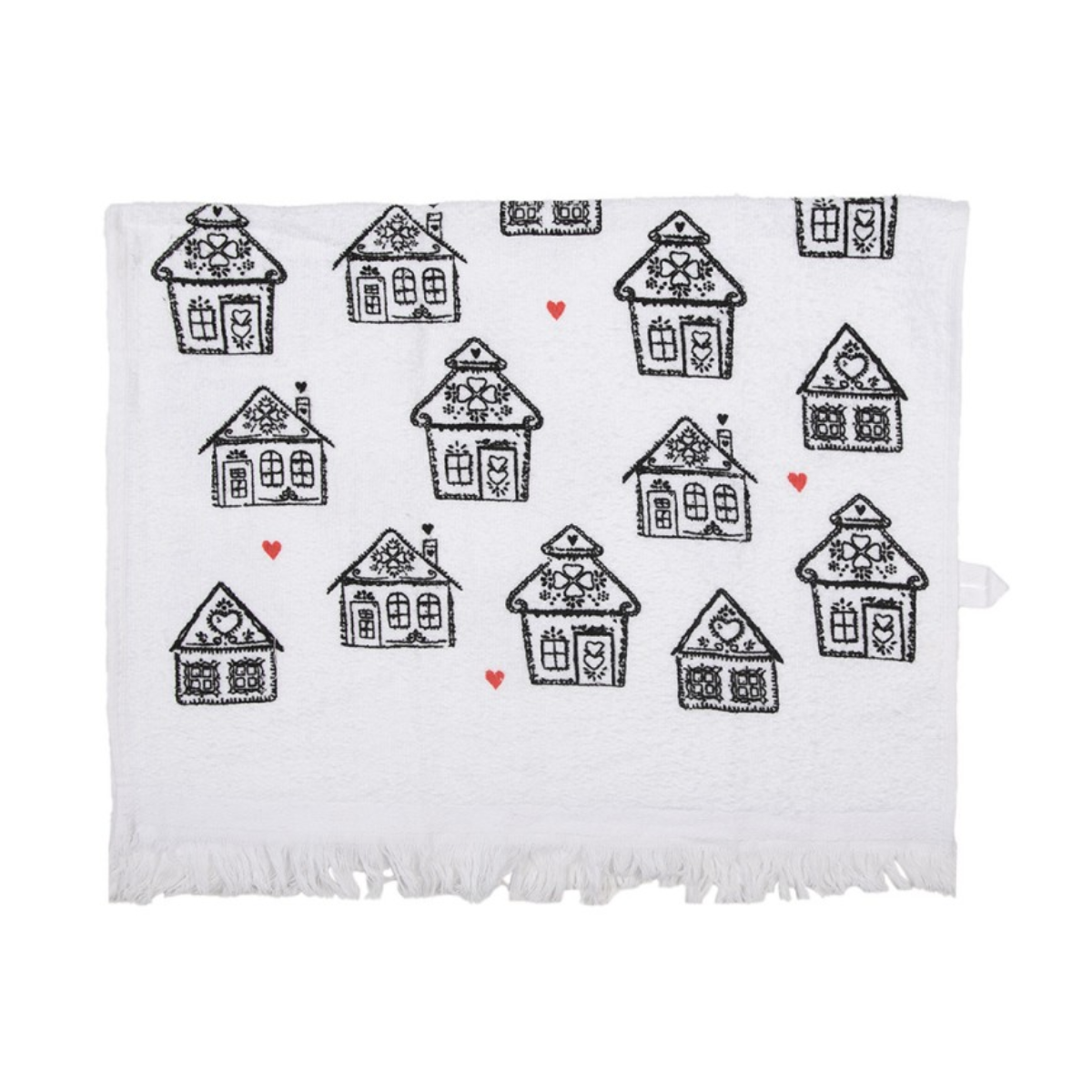 Toalha de Mãos Casas de Gengibre Clayre & Eef
