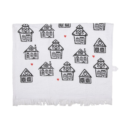 Toalha de Mãos Casas de Gengibre Clayre & Eef