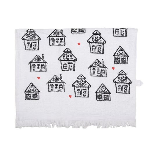 Toalha de Mãos Casas de Gengibre Clayre & Eef