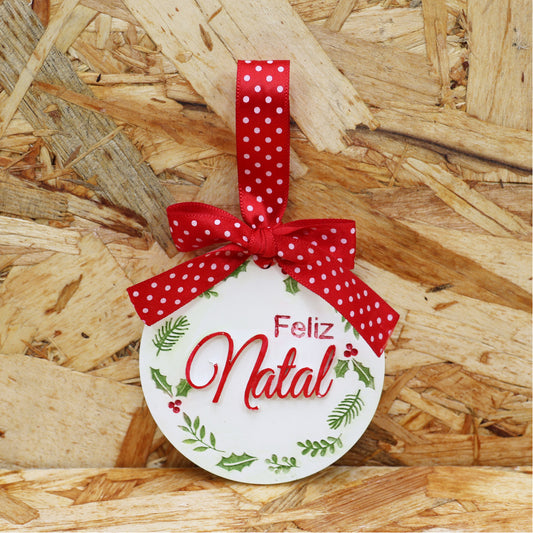 Gesso Perfumado Medalha "Feliz Natal"