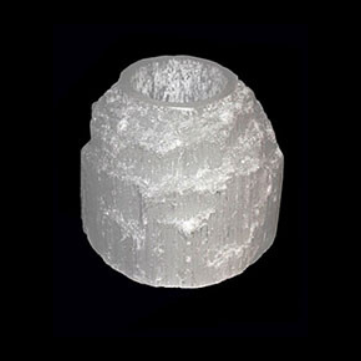 Portavelas de selenita