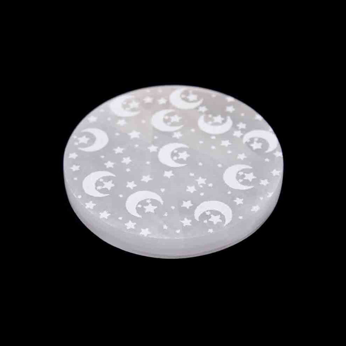 Base Selenite Luas e Estrelas 10cm