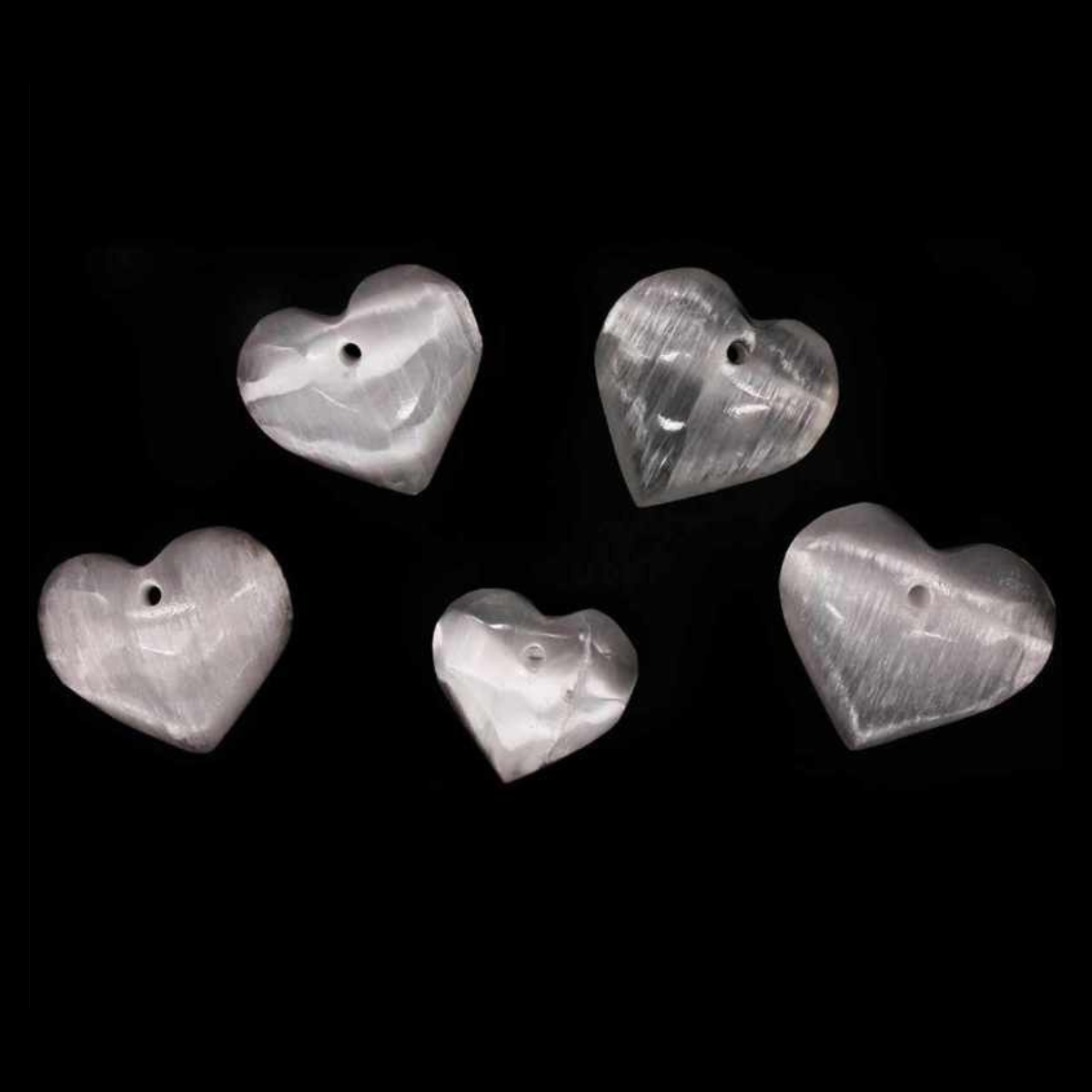 Pendente Coração Selenite 10cm