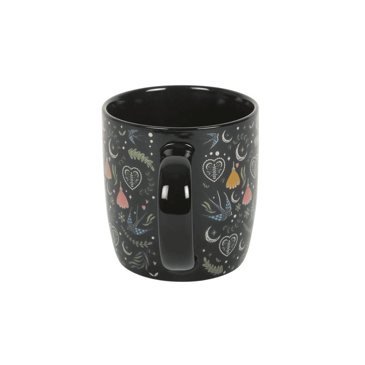 Caneca Black Midnight Bloom Print