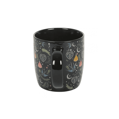 Caneca Black Midnight Bloom Print