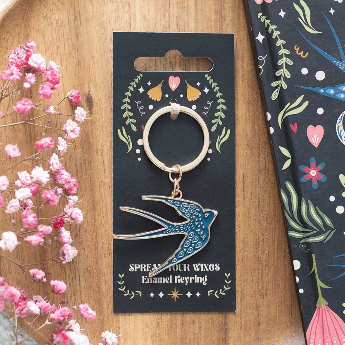 Porta Chaves Blue Spread Your Wings Swallow