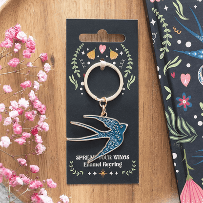 Porta Chaves Blue Spread Your Wings Swallow