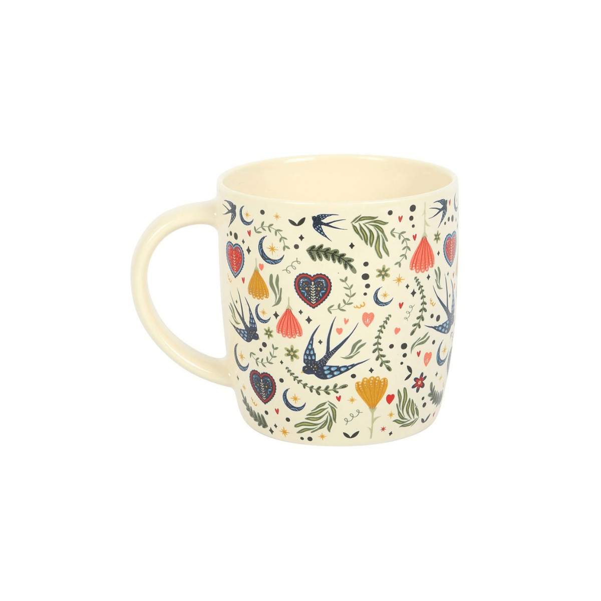 Caneca Cream Midnight Bloom Print