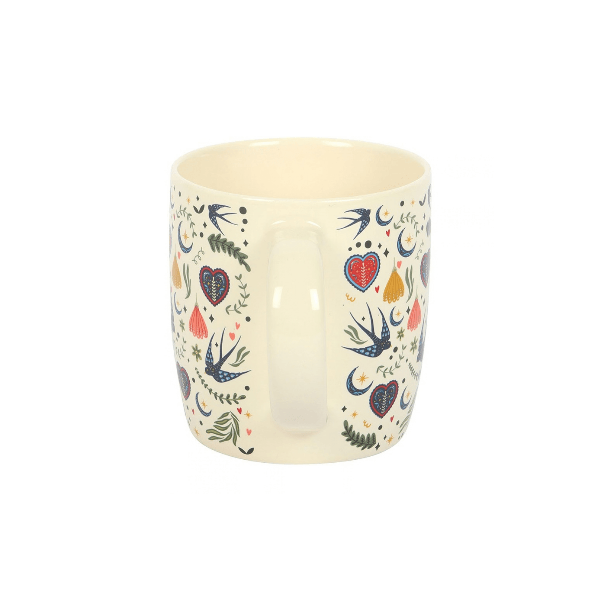 Caneca Cream Midnight Bloom Print