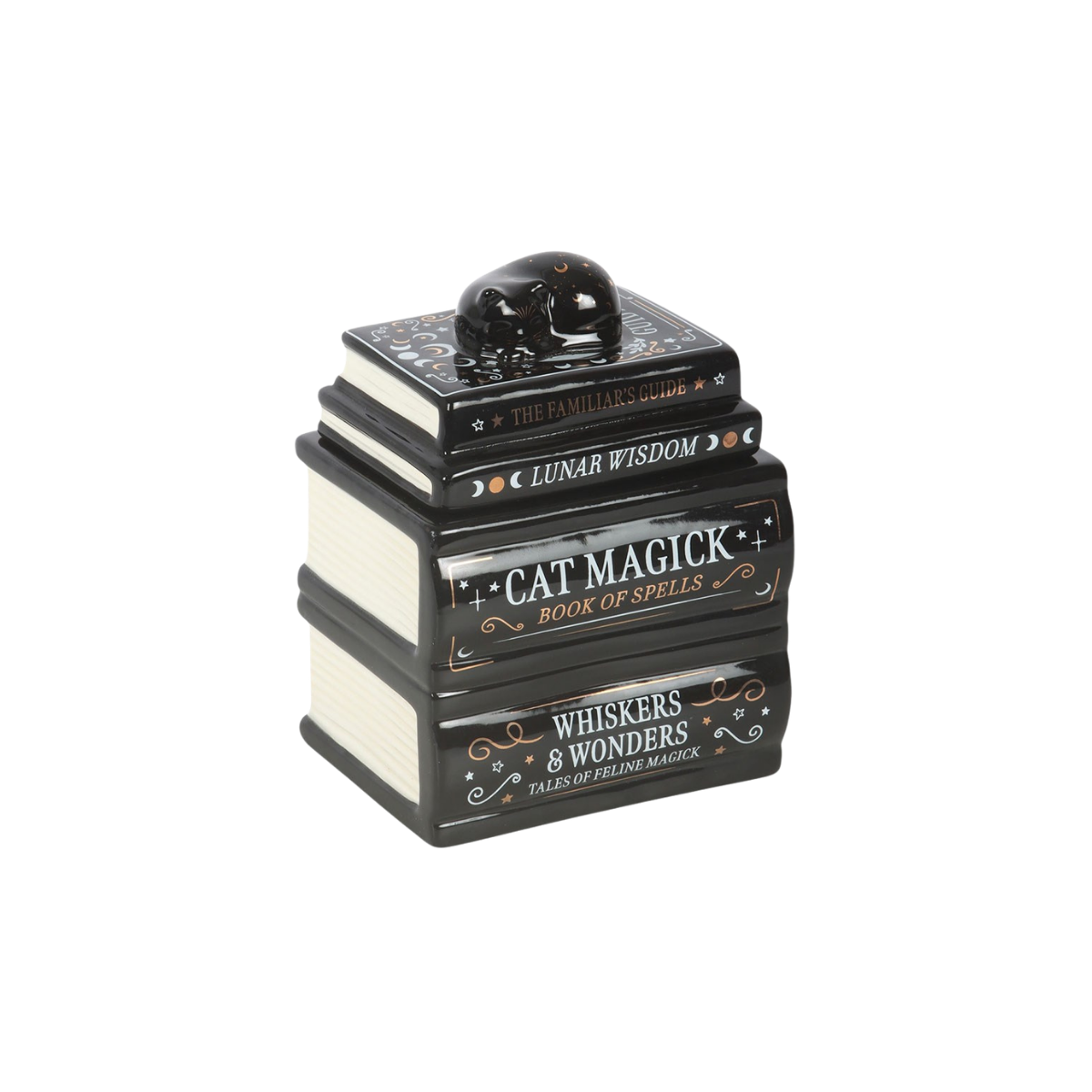Queimador Black Cat Magick Book Stack