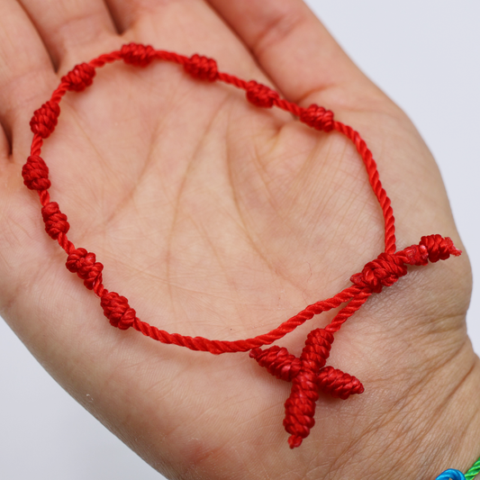 Pulseira 7 Nós com Cruz