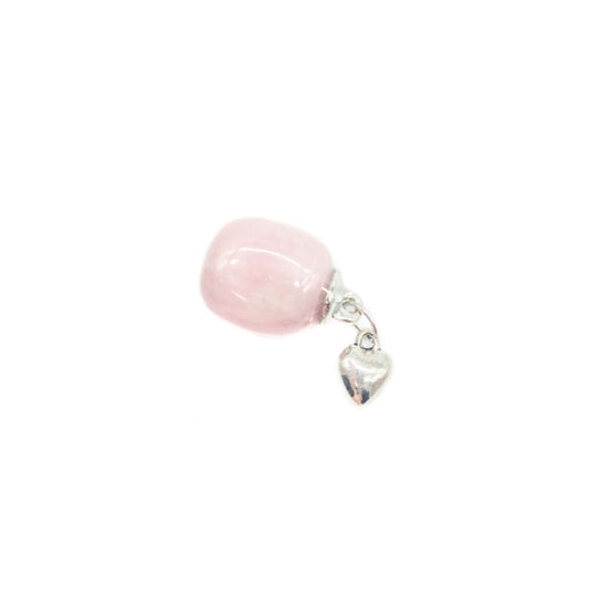 Pendente Pedra Mineral Quartzo Rosa