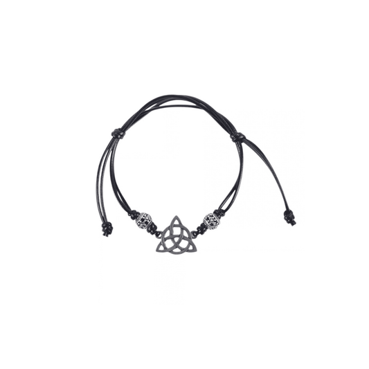 Pulseira Black Celtic Triquetra Knot