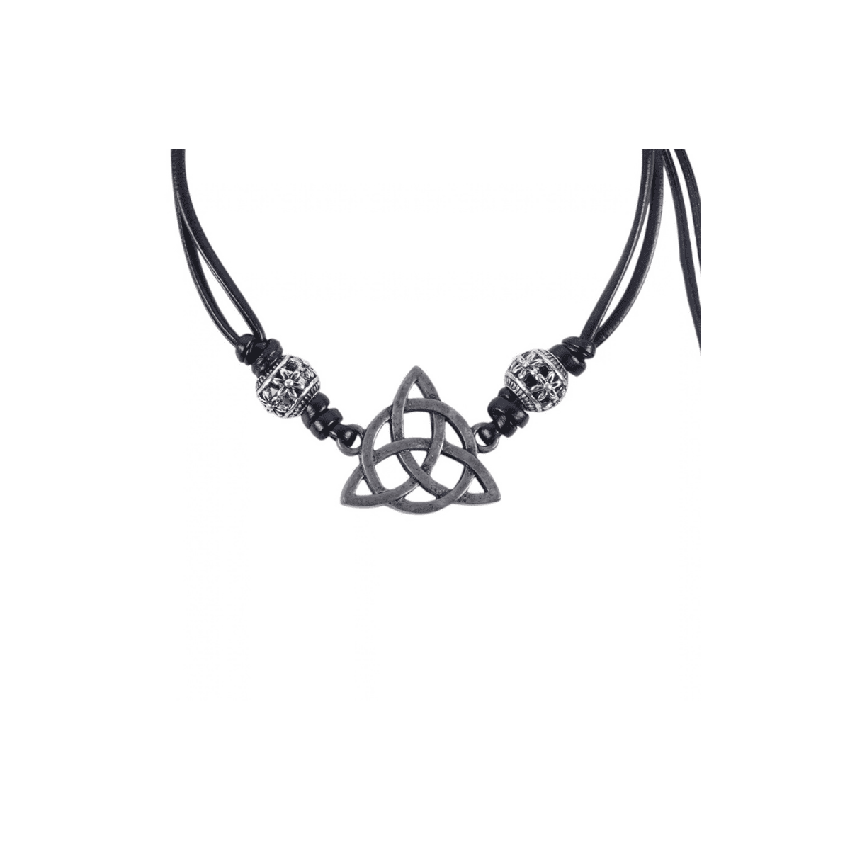 Pulseira Black Celtic Triquetra Knot