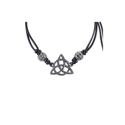 Pulseira Black Celtic Triquetra Knot