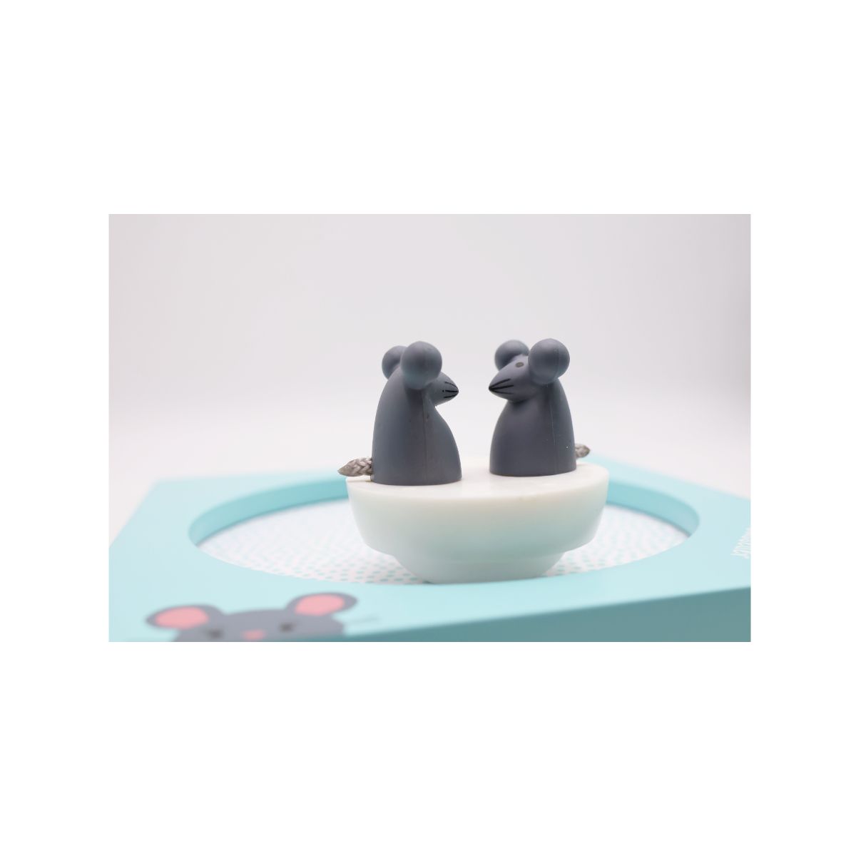 Caixa de Música Madeira Gato e Rato Trousselier