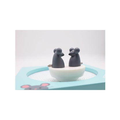 Caixa de Música Madeira Gato e Rato Trousselier