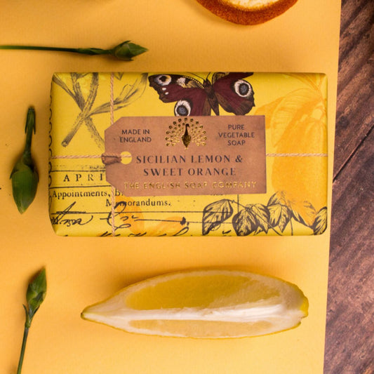 Sabonete Sicilian Lemon & Sweet Orange 200g The English Soap